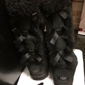 Tall ugg boots with bows
